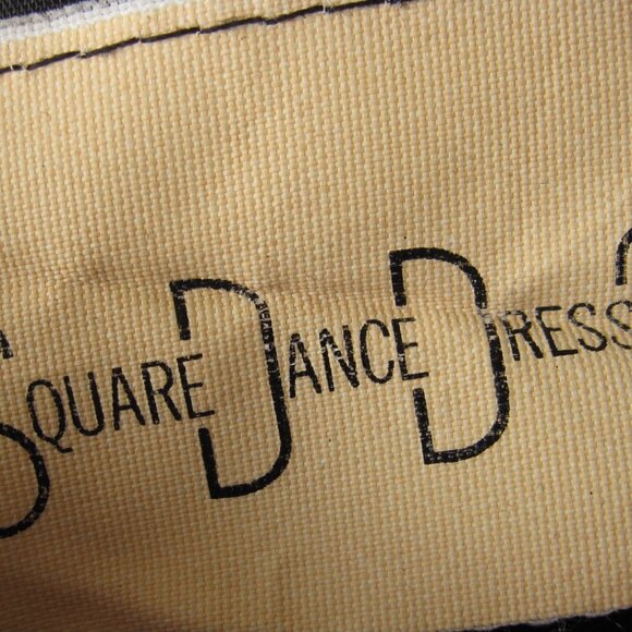 Vintage 70s Square Dance Circle Dress Black Pink Western Rockabilly 28" Waist US - Picture 5 of 6